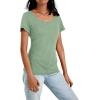 imageAUTOMET Womens Tshirts Loose Casual Crewneck Short Sleeve Spring Tops Basic Teeshirt 2025 Summer Fashion OutfitsLight Green