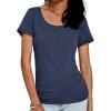 imageAUTOMET Womens Tshirts Loose Casual Crewneck Short Sleeve Spring Tops Basic Teeshirt 2025 Summer Fashion OutfitsNavy