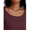 imageAUTOMET Womens Tshirts Loose Casual Crewneck Short Sleeve Spring Tops Basic Teeshirt 2025 Summer Fashion OutfitsWine Red