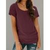 imageAUTOMET Womens Tshirts Loose Casual Crewneck Short Sleeve Spring Tops Basic Teeshirt 2025 Summer Fashion OutfitsWine Red