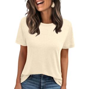 imageAUTOMET Summer Tops Women Spring Short Sleeve Shirts Beach Vacation Outfits Plus Size Workout Tshirts Casual Clothes 202502cream