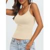 imageAUTOMET Crop Tank Top Woman Summer V Neck Tube Ribbed Tops Halter Sapghetti Strap Cami Racerback Tees LadiesApricot