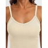 imageAUTOMET Crop Tank Top Woman Summer V Neck Tube Ribbed Tops Halter Sapghetti Strap Cami Racerback Tees LadiesApricot