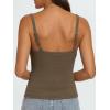 imageAUTOMET Crop Tank Top Woman Summer V Neck Tube Ribbed Tops Halter Sapghetti Strap Cami Racerback Tees LadiesCoffeegrey