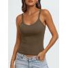 imageAUTOMET Crop Tank Top Woman Summer V Neck Tube Ribbed Tops Halter Sapghetti Strap Cami Racerback Tees LadiesCoffeegrey