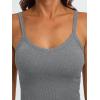 imageAUTOMET Crop Tank Top Woman Summer V Neck Tube Ribbed Tops Halter Sapghetti Strap Cami Racerback Tees LadiesDarkgrey