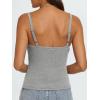 imageAUTOMET Crop Tank Top Woman Summer V Neck Tube Ribbed Tops Halter Sapghetti Strap Cami Racerback Tees LadiesHeathergrey