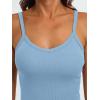 imageAUTOMET Crop Tank Top Woman Summer V Neck Tube Ribbed Tops Halter Sapghetti Strap Cami Racerback Tees LadiesLightblue