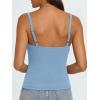 imageAUTOMET Crop Tank Top Woman Summer V Neck Tube Ribbed Tops Halter Sapghetti Strap Cami Racerback Tees LadiesLightblue
