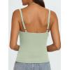 imageAUTOMET Crop Tank Top Woman Summer V Neck Tube Ribbed Tops Halter Sapghetti Strap Cami Racerback Tees LadiesLightgreen