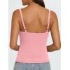 imageAUTOMET Crop Tank Top Woman Summer V Neck Tube Ribbed Tops Halter Sapghetti Strap Cami Racerback Tees LadiesLightpink