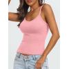 imageAUTOMET Crop Tank Top Woman Summer V Neck Tube Ribbed Tops Halter Sapghetti Strap Cami Racerback Tees LadiesLightpink