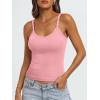 imageAUTOMET Crop Tank Top Woman Summer V Neck Tube Ribbed Tops Halter Sapghetti Strap Cami Racerback Tees LadiesLightpink
