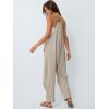 imageAUTOMET Jumpsuits for Women Casual Summer Outfits Rompers Comfy Beach Vacation Trendy Overalls Jumpers Fashion Clothes 2025Beigegrey