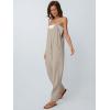imageAUTOMET Jumpsuits for Women Casual Summer Outfits Rompers Comfy Beach Vacation Trendy Overalls Jumpers Fashion Clothes 2025Beigegrey