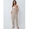 imageAUTOMET Jumpsuits for Women Casual Summer Outfits Rompers Comfy Beach Vacation Trendy Overalls Jumpers Fashion Clothes 2025Beigegrey