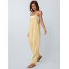 imageAUTOMET Jumpsuits for Women Casual Summer Outfits Rompers Comfy Beach Vacation Trendy Overalls Jumpers Fashion Clothes 2025Beigeyellow