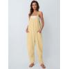 imageAUTOMET Jumpsuits for Women Casual Summer Outfits Rompers Comfy Beach Vacation Trendy Overalls Jumpers Fashion Clothes 2025Beigeyellow