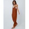 imageAUTOMET Jumpsuits for Women Casual Summer Outfits Rompers Comfy Beach Vacation Trendy Overalls Jumpers Fashion Clothes 2025Orangebrown
