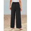 imageAUTOMET Women Wide Leg Dress Pants High Waisted Loose Fit Business Casual Work Trousers with Pockets 2025Black