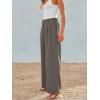 imageAUTOMET Women Wide Leg Dress Pants High Waisted Loose Fit Business Casual Work Trousers with Pockets 2025Mocha Brown