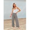 imageAUTOMET Women Wide Leg Dress Pants High Waisted Loose Fit Business Casual Work Trousers with Pockets 2025Stones Grey