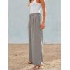 imageAUTOMET Women Wide Leg Dress Pants High Waisted Loose Fit Business Casual Work Trousers with Pockets 2025Stones Grey