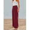 imageAUTOMET Women Wide Leg Dress Pants High Waisted Loose Fit Business Casual Work Trousers with Pockets 2025Wine Red