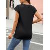 imageAUTOMET Womens Cap Sleeve Summer Tops Business Casual T Shirts Dressy Spring Fashion Outfits Cute Trendy Clothes 2025Black