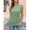 imageAUTOMET Womens Cap Sleeve Summer Tops Business Casual T Shirts Dressy Spring Fashion Outfits Cute Trendy Clothes 2025Green