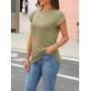 imageAUTOMET Womens Cap Sleeve Summer Tops Business Casual T Shirts Dressy Spring Fashion Outfits Cute Trendy Clothes 2025Lightgreen