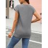 imageAUTOMET Womens Cap Sleeve Summer Tops Business Casual T Shirts Dressy Spring Fashion Outfits Cute Trendy Clothes 2025Lightgrey