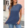 imageAUTOMET Womens Cap Sleeve Summer Tops Business Casual T Shirts Dressy Spring Fashion Outfits Cute Trendy Clothes 2025Navy