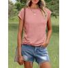 imageAUTOMET Womens Cap Sleeve Summer Tops Business Casual T Shirts Dressy Spring Fashion Outfits Cute Trendy Clothes 2025Pink
