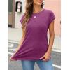 imageAUTOMET Womens Cap Sleeve Summer Tops Business Casual T Shirts Dressy Spring Fashion Outfits Cute Trendy Clothes 2025Purplered