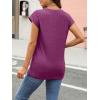 imageAUTOMET Womens Cap Sleeve Summer Tops Business Casual T Shirts Dressy Spring Fashion Outfits Cute Trendy Clothes 2025Purplered