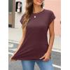imageAUTOMET Womens Cap Sleeve Summer Tops Business Casual T Shirts Dressy Spring Fashion Outfits Cute Trendy Clothes 2025Winered