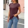 imageAUTOMET Womens Cap Sleeve Summer Tops Business Casual T Shirts Dressy Spring Fashion Outfits Cute Trendy Clothes 2025Winered