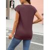 imageAUTOMET Womens Cap Sleeve Summer Tops Business Casual T Shirts Dressy Spring Fashion Outfits Cute Trendy Clothes 2025Winered