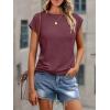 imageAUTOMET Womens Cap Sleeve Summer Tops Business Casual T Shirts Dressy Spring Fashion Outfits Cute Trendy Clothes 2025Winered