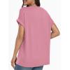 imageAUTOMET Womens Oversized V Neck Tshirts Casual Basic Short Sleeve Summer Tops Loose Fit 2025 Plain Tee ShirtsDustypink