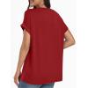 imageAUTOMET Womens Oversized V Neck Tshirts Casual Basic Short Sleeve Summer Tops Loose Fit 2025 Plain Tee ShirtsWinered