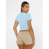 imageAUTOMET Womens Short Sleeve T Shirts Basic Summer 2025 Workout Tops Crew Neck Gym Crop Tops Trendy Y2K ClothesBaby Blue