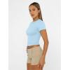imageAUTOMET Womens Short Sleeve T Shirts Basic Summer 2025 Workout Tops Crew Neck Gym Crop Tops Trendy Y2K ClothesBaby Blue