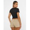 imageAUTOMET Womens Short Sleeve T Shirts Basic Summer 2025 Workout Tops Crew Neck Gym Crop Tops Trendy Y2K ClothesBlack