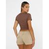 imageAUTOMET Womens Short Sleeve T Shirts Basic Summer 2025 Workout Tops Crew Neck Gym Crop Tops Trendy Y2K ClothesCoffee