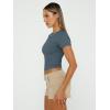 imageAUTOMET Womens Short Sleeve T Shirts Basic Summer 2025 Workout Tops Crew Neck Gym Crop Tops Trendy Y2K ClothesHaze Blue