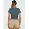 imageAUTOMET Womens Short Sleeve T Shirts Basic Summer 2025 Workout Tops Crew Neck Gym Crop Tops Trendy Y2K ClothesHaze Blue