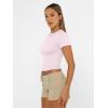 imageAUTOMET Womens Short Sleeve T Shirts Basic Summer 2025 Workout Tops Crew Neck Gym Crop Tops Trendy Y2K ClothesLight Pink