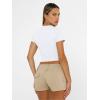 imageAUTOMET Womens Short Sleeve T Shirts Basic Summer 2025 Workout Tops Crew Neck Gym Crop Tops Trendy Y2K ClothesWhite
